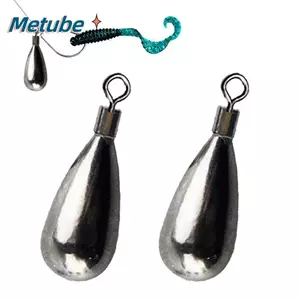 METUBE Sinker Tear Drop Shot Weights Đầu nối móc trọng lượng bổ sung chất lượng cao