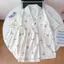 Bộ đồ ngủ vải cotton mây mùa hè cho nữ,áo ngắn tay, quần đùi, cổ bẻ, dáng suông; bộ đồ mặc nhà cho nữ