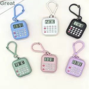 Máy Tính Điện Tử TUYỆT VỜI, Máy Tính Mini Nút Im Lặng Đa Năng, Nhẹ Di Động 8 Chữ Số Hiển Thị Móc Khóa Máy Tính Văn Phòng Phẩm Sinh Viên