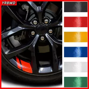 YRBWD 6 Miếng Dán Bánh Xe Ô Tô, Đề Can Cảnh Báo Trang Trí An Toàn PVC, Băng Ký Tự Dán Tự Động