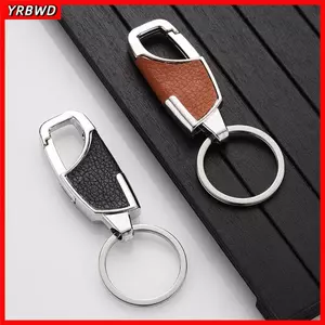 YRBWD 1 Chiếc Móc Khóa Da Sang Trọng, Móc Khóa Đen Trang Sức Quà Tặng Nam Móc Khóa, Móc Chìa Khóa Ô Tô Ngoài Trời Sáng Tạo DIY Móc Khóa