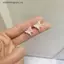 VFZ 1 / 4 Cặp Hoa Ngọt Ngào Bướm Bông Tai Dành Cho Nữ Bé Gái Dễ Thương Mini Nhựa Bông Tai Dự Tiệc Thời Trang Phụ Kiện Trang Sức Quà Tặng OTE