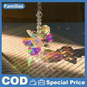 Thời Trang Đầy Màu Sắc Pha Lê Suncatcher Lăng Kính Trang Trí Cầu Vồng Máy Làm Cửa Sổ Treo Trang Trí Nhà Giáng Sinh Trang Trí Quà Tặng