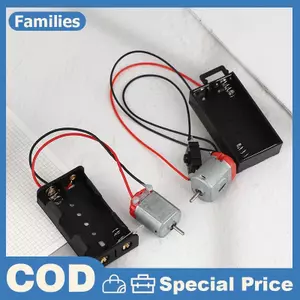 130 Bộ Động Cơ Với 2x Pin Bảo Quản Và Công Tắc 16500 RPM Mini Sinh Viên Tự Làm Mô Hình Mạch Động Cơ Điện Tử Bộ