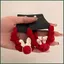 YT4 Năm Mới sheadline Tóc Dây Scrunchies Thỏ Hoạt Hình Dây Buộc Tóc Dây Bé Gái Dễ Thương Dây Cao Su Mũ Đội Đầu Nhỏ