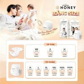 (COMBO 4B- MẪU MỚI) Momo Honey siêu mềm, siêu mỏng, siêu mịn NB-4XL - Bỉm, Bỉm Quần Balo Balo