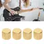 Guansfs POENVFPO Núm điều chỉnh âm lượng bằng kim loại cho đàn guitar điện Chiết áp cao cấp với vít khóa Allen Tương thích Telecaster Bass (Bạc)