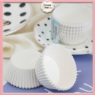 Giấy lót bánh bao, cup mềm trắng 12cm (300 chiếc)