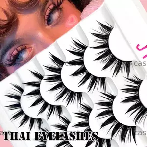 CAST Lông Mi Giả Không Tàn Ác Nối Dài Dày Dài Thủ Công Wispy Lông Tơ