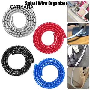 CATIYAHA Xoắn Ốc Dây Tổ Chức Cuộn Dây Giá Đỡ Cáp Chống Cháy Dây Bảo Vệ