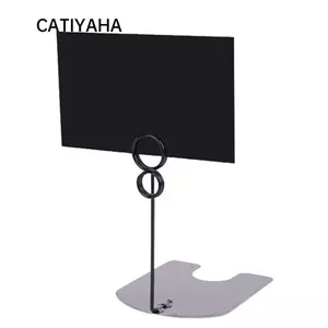 Giá đỡ thẻ CATIYAHA, Giá đỡ dấu hiệu Giá đỡ hiển thị Kẹp kim loại Pop, Chất liệu kim loại đa năng bền bỉ Giá đỡ hiển thị thẻ tên Cửa hàng bán lẻ