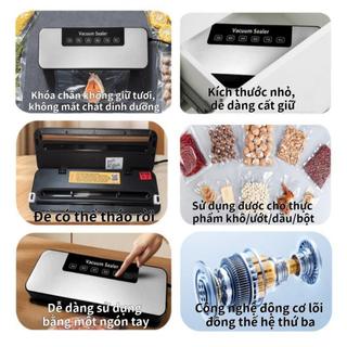 Máy hút chân không cắm điện đa năng | Bảng điều khiển tiếng Anh, khô/ướt, niêm phong mạnh mẽ, tặng 10 túi hút 17*25CM