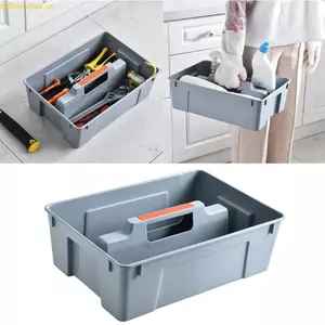 Fol 2 Bộ Chia Dụng Cụ Hộp Bảo Quản Phần Cứng Nhựa Di Động Hộp Dụng Cụ Có Tay Cầm Cho Nhà Bếp Phòng Khách