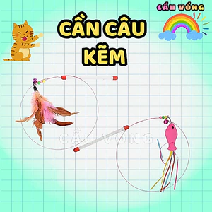 Cần câu kẽm cho mèo