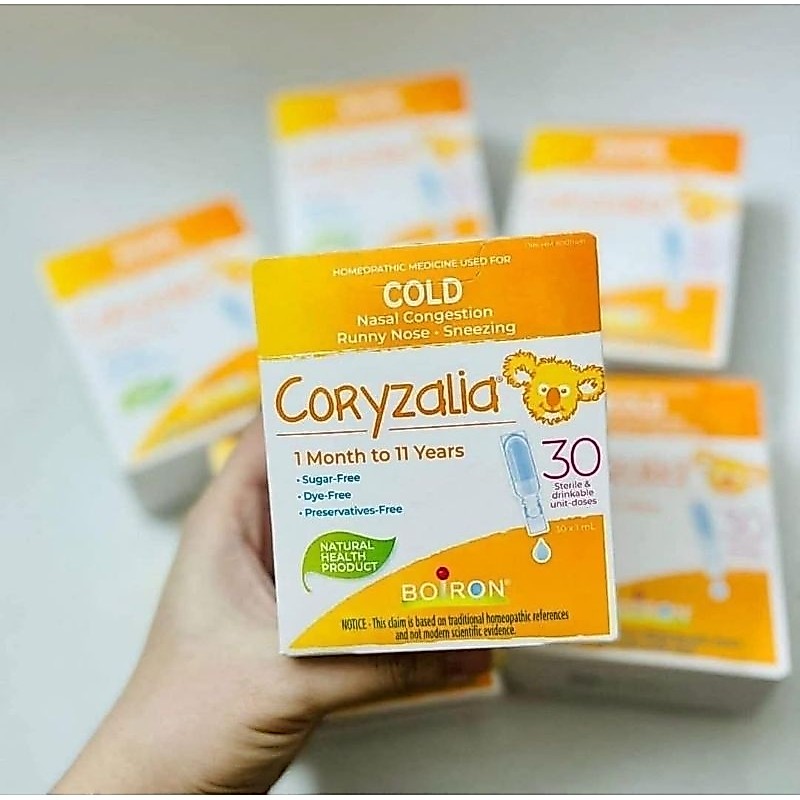 Muối uống vi lượng đồng căn Boiron Coryzalia chống cảm cúm, sổ mũi cho bé.tibongstore