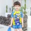 Size100-160 Đồ Bơi Cho Bé Trai Trẻ Em Hoạt Hình Trẻ Em Chia Bộ Bé Nhanh Khô Bơi Đi Biển