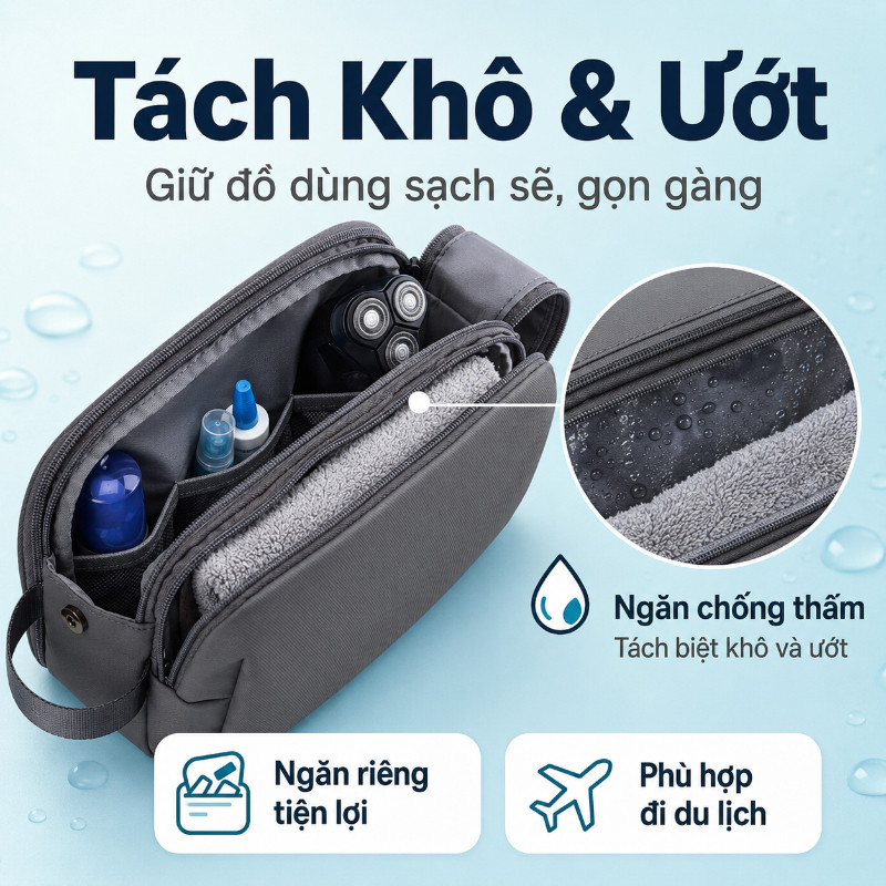 Túi Đựng Mỹ Phẩm & Đồ Vệ Sinh Cá Nhân  - Đựng Mỹ Phẩm & Đồ Vệ Sinh Cá Nhân, Thiết Kế Nhẹ & Bền, Đồng Hành Mọi Chuyến Đi