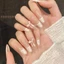 10 Chiếc Đầu Pháp Blush Bấm Dài Trên Móng Tay Bền Đẹp & Không Bao Giờ Chia Móng Tay Giả Thoải Mái Để Làm Việc Hẹn Hò hoặc Dự Tiệc