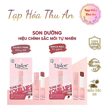 Son Dưỡng Môi LipIce Sheer Color Giữ Ẩm Dưỡng Mềm, Nhiều Màu Tự Nhiên (2.4g)