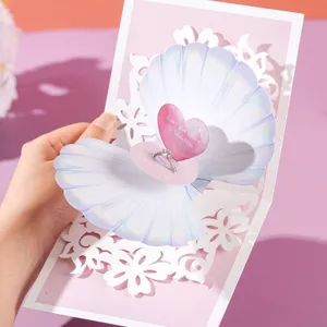 Qixi Thiệp Chúc Mừng Ngày Lễ Tình Nhân Sáng Tạo Quà Tặng Sinh Nhật 520 Tặng Bé Trai Bạn Gái Cặp Đôi Nhẫn Thẻ Cảm Giác Cao Cấp 6.26