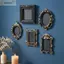 EDIWANY Mini Khung Ảnh, Treo Nhựa Vintage Khung Ảnh, Cổ Nhìn Không Gian Treo Tường DIY Baroque Trang Trí Công Sở Không Kính Hiển Thị Khung Trang Trí Nhà