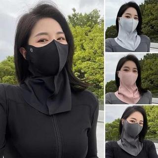 Mặt nạ chống nắng nửa mặt và cổ unisex, mặt nạ chống tia UV khi đạp xe, mặt nạ nửa mặt, mặt nạ dạng ống, mặt nạ lụa lạnh