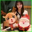 PS1 Ông Già Noel Tuần Lộc Sang Trọng Cotton Đồng Hành Búp Bê Quà Tặng Giáng Sinh Sang Trọng Đồ Chơi Cho Trẻ Em Bé Gái SP1