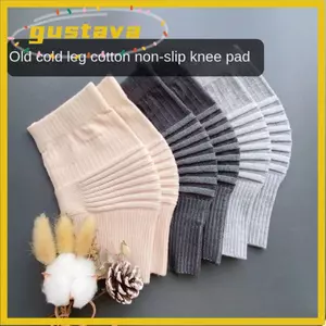 Miếng đệm đầu gối thể thao GUSTAVA, Nẹp đầu gối nén sọc đàn hồi, Nén khỏa thân màu đen xám bông miếng đệm đầu gối ngoài trời