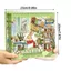GETVOW Bộ Sưu Tập Mô Hình Cửa Hàng Mini, Sách Sticker Cảnh Cửa Hàng Thiết Kế Ghép Tầng, Tranh Phong Cảnh Dán Tự Dính Hoạt Hình Minh Họa, DIY Trang Trí Sổ Tay
