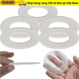 POCKETN Bộ 1/5 Vòng Đệm Cao Su Silicon Van Xả Bồn Cầu 816.418.00.1, Gioăng Chống Nước, Phụ Kiện Thay Thế Đa Năng Cho Geberit