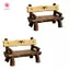 MJnmc 2 Cái 1 / 12 Nhà Búp Bê Mini Ghế Công Viên Bộ Ghế Micro Vườn Phong Cảnh Trang Trí Cho DIY Trang Trí Mới