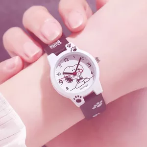 Trẻ Em Thắt Lưng Đồng Hồ Bé Trai Bé Gái Điện Tử Dễ Thương Đồng Hồ Hoạt Hình Snoopy Học Sinh Tiểu Học Bé Trai Bé Gái Đồng Hồ Thạch Anh kuy
