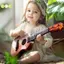 1 Cái Học Tập Quà Tặng Giáo Dục 26 / 35cm Đàn Guitar Trẻ Em 4 Dây Nhạc Cụ Có Mái Chèo Mô Phỏng Đồ Chơi Âm Nhạc Yukrrili Đẹp