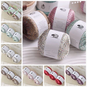 CATMALLER88 Sợi sequin, Kim sa dày đặc 50g Sợi móc trọng lượng, Sợi Nylon thủ công DIY dệt thủ công DIY