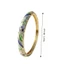 Vòng tay Cloisonne tráng men DONOVANQQ, Vòng tay hoa mạ cổ điển đầy màu sắc, Hợp kim kẽm mới Phong cách dân tộc Dainty Kim cương giả khảm dầu nhúng còng nữ