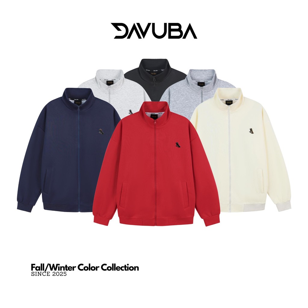 [DAVUBA] [DEAL mở bán] Áo Khoác Sweater Zip Logo Kim Loại Chất Nỉ 2 Da ...
