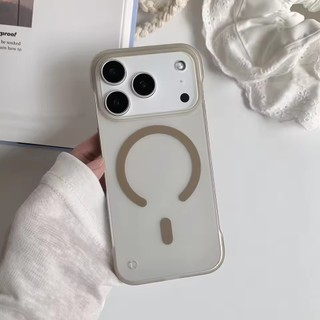 [JLK] Ốp điện thoại từ tính mờ không khung siêu mỏng cho iPhone 17 Air 16 15 14 Pro Max Plus Vỏ PC cứng không viền mờ