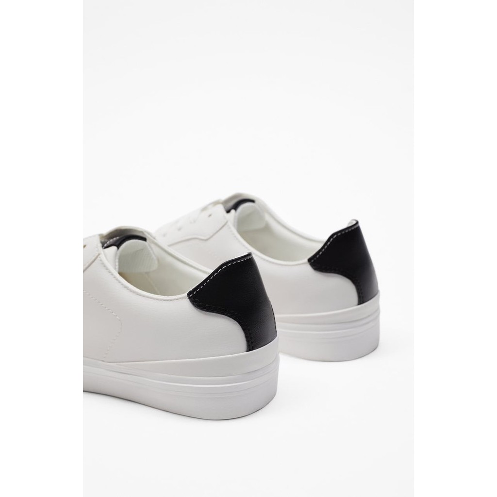 Giày sneaker Zara chính hãng Trắng phối đen