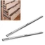 BORAGETE 2 Tấm trượt ngăn kéo vòng bi, Tấm trượt ngăn kéo trượt hai chiều rộng 17mm, Tấm lót trượt vòng bi trơn mịn