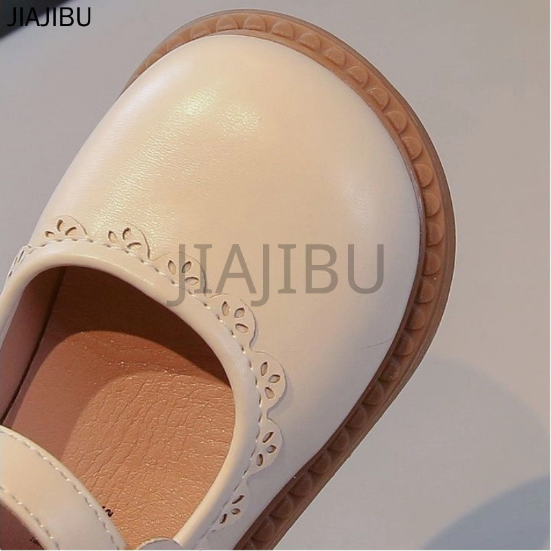 Giày Da Đế Mềm Chống Trượt Kiểu Dáng Công Chúa Lolita Dễ Thương Cho Bé Gái Nhật Bản Korean Fashion Kids Cosplay Platform Mary Jane Doll Shoes Giày Bệt Đế Thấp Màu Be/đen Phong Cách Anh Dành Cho Biểu Diễn Khiêu Vũ