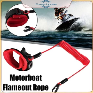 POWER Motorboat Flameout Rope Thuyền Dây An Toàn Dây Thuyền Phía Ngoài Động Cơ Động Cơ Dây Giết Dừng Cho Hầu Hết Động Cơ Ban.