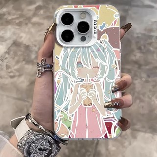 Ốp lưng iPhone hình Hatsune Miku công nghệ IMD chống trầy xước | Tương thích iPhone 16/15/14/13/12/11 Pro Max/XR/XS Max