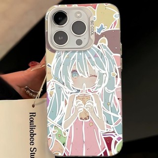 Ốp lưng iPhone hình Hatsune Miku công nghệ IMD chống trầy xước | Tương thích iPhone 16/15/14/13/12/11 Pro Max/XR/XS Max