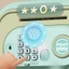 YOLOGO Heo Đất, Đồ Chơi ATM Nhựa Quà Tặng Hộp Tiền Gửi, Hoạt Hình Với Âm Nhạc Vân Tay Mật Khẩu Pin Đồng Tiền Tiết Kiệm Tiền Mặt Ngân Hàng Trẻ Em