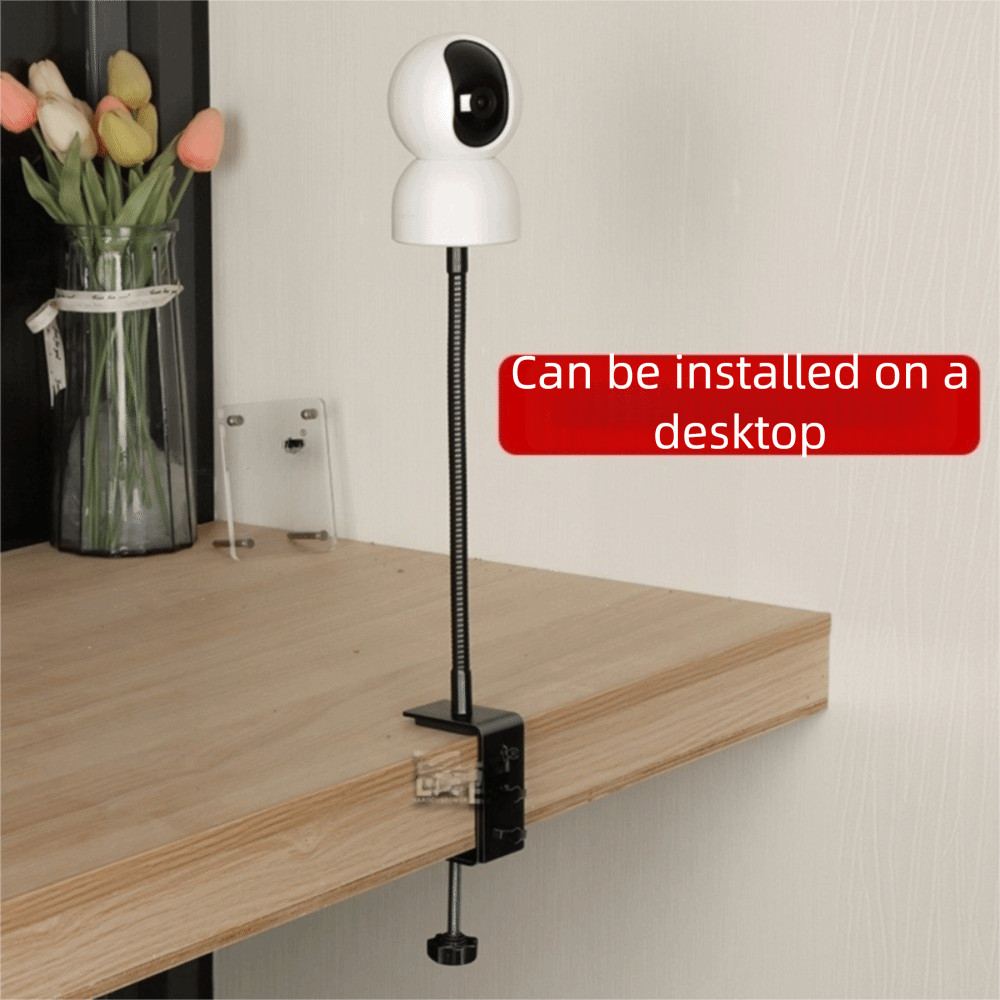 Giá đỡ máy ảnh Mini SAIA, cố định kẹp 360° Giá đỡ giường màn hình xoay cho bé, Giá đỡ PTZ Camera có thể thu vào không đục lỗ cho Ezviz TP-LINK