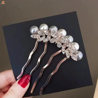 Phụ kiện tóc kim cương giả ngọc trai sang trọng cho tóc dài ngắn, xoăn hoặc thẳng
