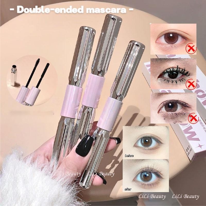 Mascara Khối Lượng Và Chiều Dài Hai Đầu Chống Thấm Nước Uốn Miếng Lót Lâu Dài Kéo Dài Trang Điểm Mắt Lông Mi ewoekvn