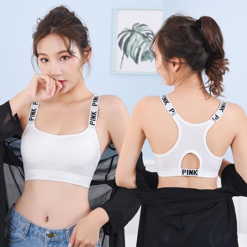 Quần Lót Thể Thao Không Dây & Áo Ngực Chống Sóc, Phong Cách Hàn Quốc, Perfect Cho Sinh Viên Tập Yoga Hoặc Chạy Bộ