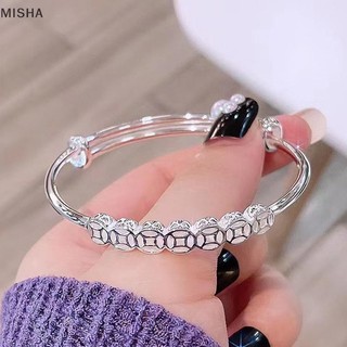 Misa Bạc Màu Hạt Đồng Tiền Lắc Tay Cho Nữ Cô Gái Quà Tặng May Mắn Giàu Thời Trang Vòng Tay Dự Tiệc Cưới Phụ Kiện Trang Sức