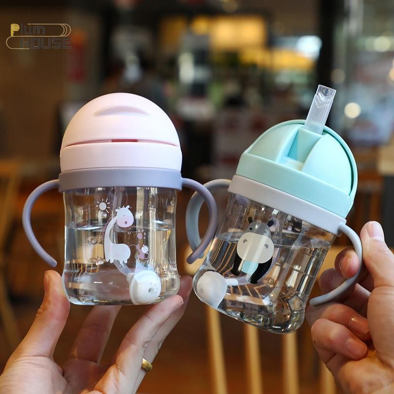 PlumHOUSE 250ml Cốc Cho Bé Có Ống Hút Học Cho Ăn Uống Cốc Tập Luyện VN